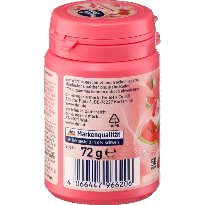 Dontodent Жевательная резинка с ксилитом, со вкусом арбуза, 50 шт